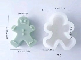 Molde silicona hombre jengibre